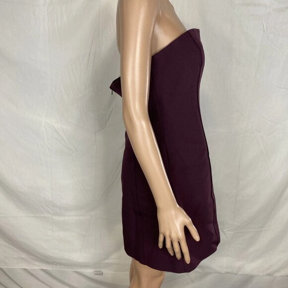 SER.O.YA Poppi Heavy Crepe Strapless Mini Dress – Merlot – Size L – NWT - Picture 2 of 9